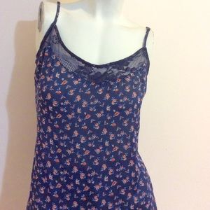 Reitmans navy blue lace front cami
